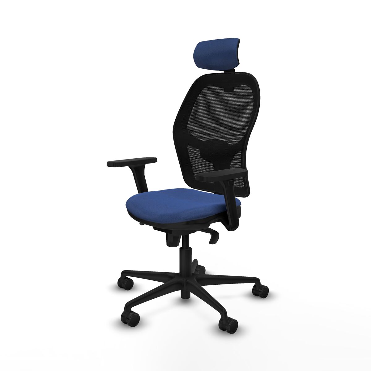 Silla de Oficina con Cabecero Jorquera Piqueras y Crespo 3D036N2 Azul marino