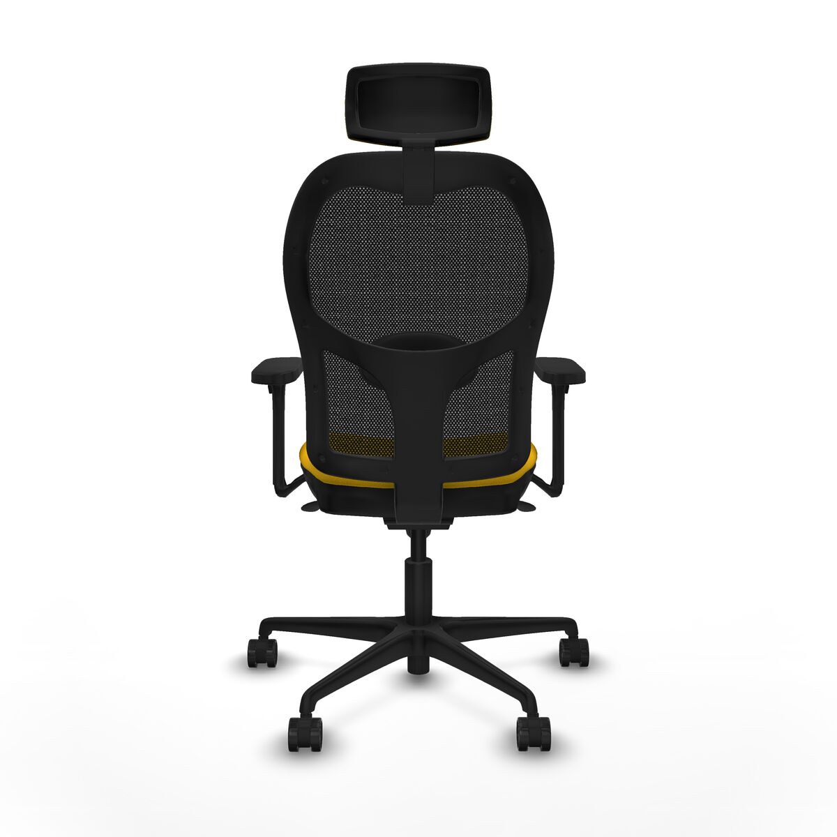 Silla de Oficina con Cabecero Jorquera Piqueras y Crespo 3D036N2 Amarillo