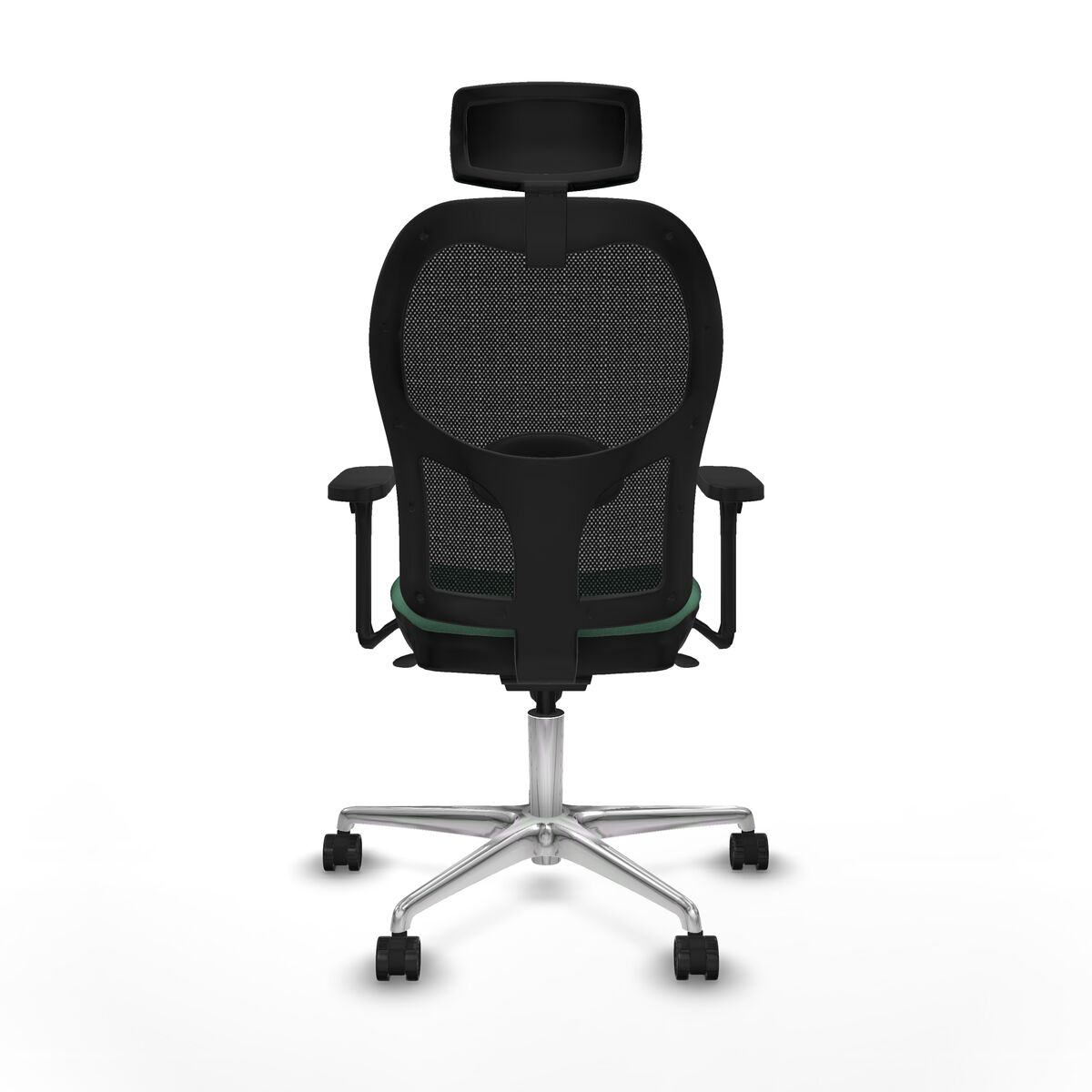 Silla de Oficina con Cabecero Jorquera Piqueras y Crespo 3D086N2 Verde Esmeralda