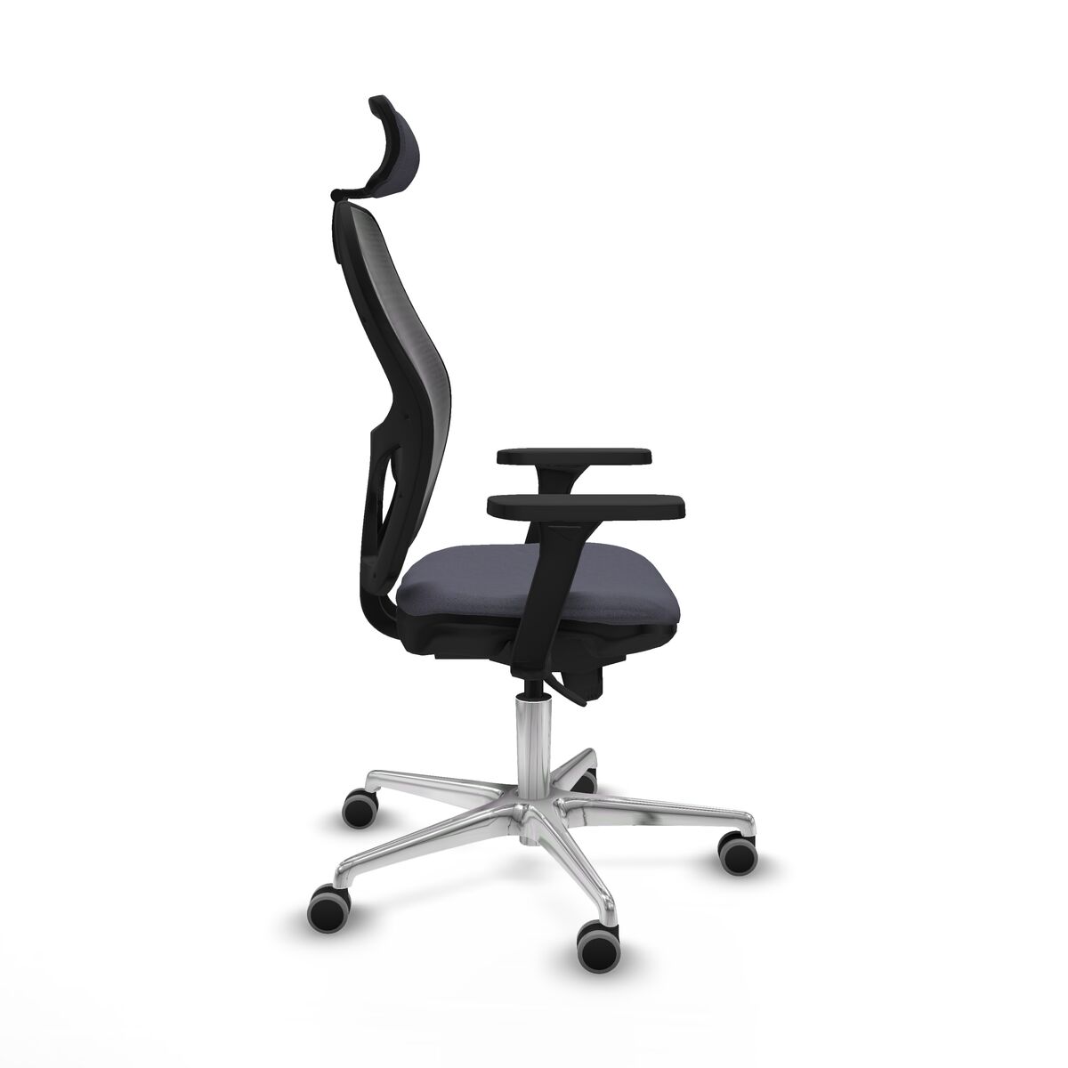 Silla de Oficina con Cabecero Jorquera Piqueras y Crespo 3D086G2 Gris oscuro