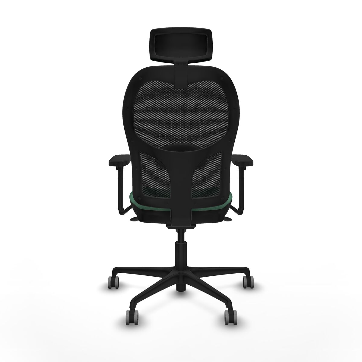 Silla de Oficina con Cabecero Jorquera Piqueras y Crespo 3D036G2 Verde Esmeralda