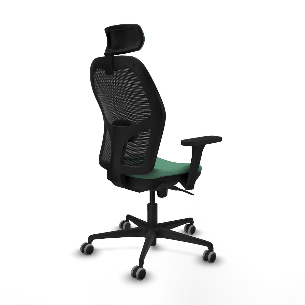 Silla de Oficina con Cabecero Jorquera Piqueras y Crespo 3D036G2 Verde Esmeralda