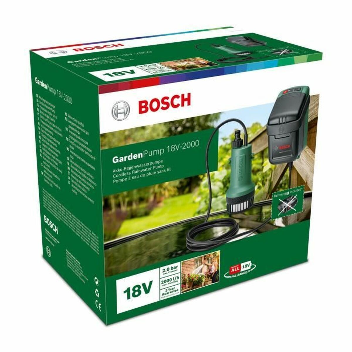 Bomba de riego BOSCH 18 NU
