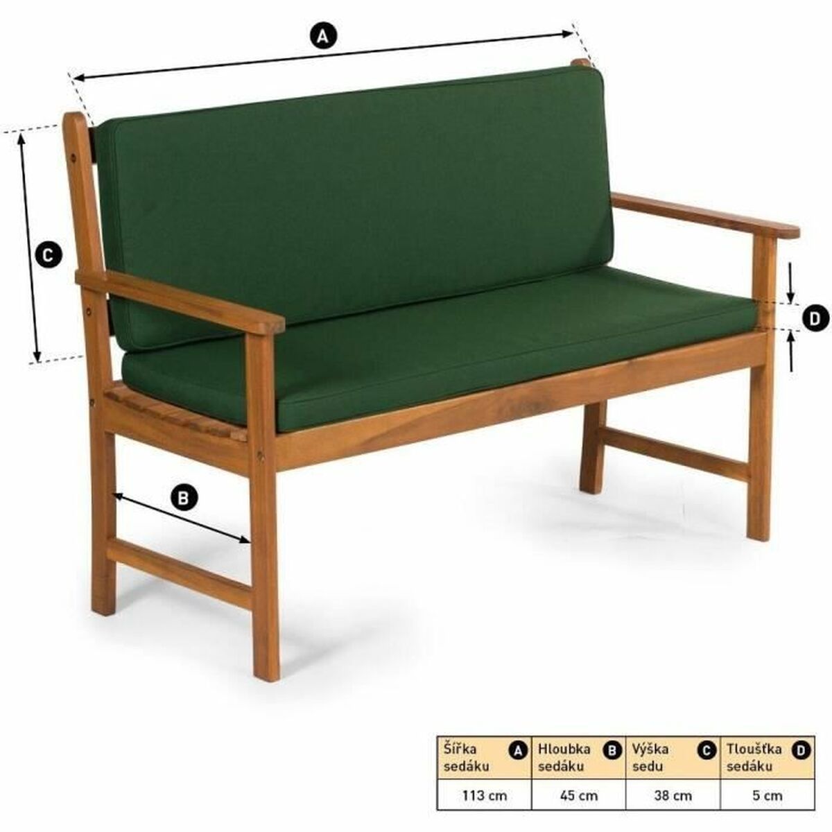 Cojín Fieldmann FDZN 9020 Verde