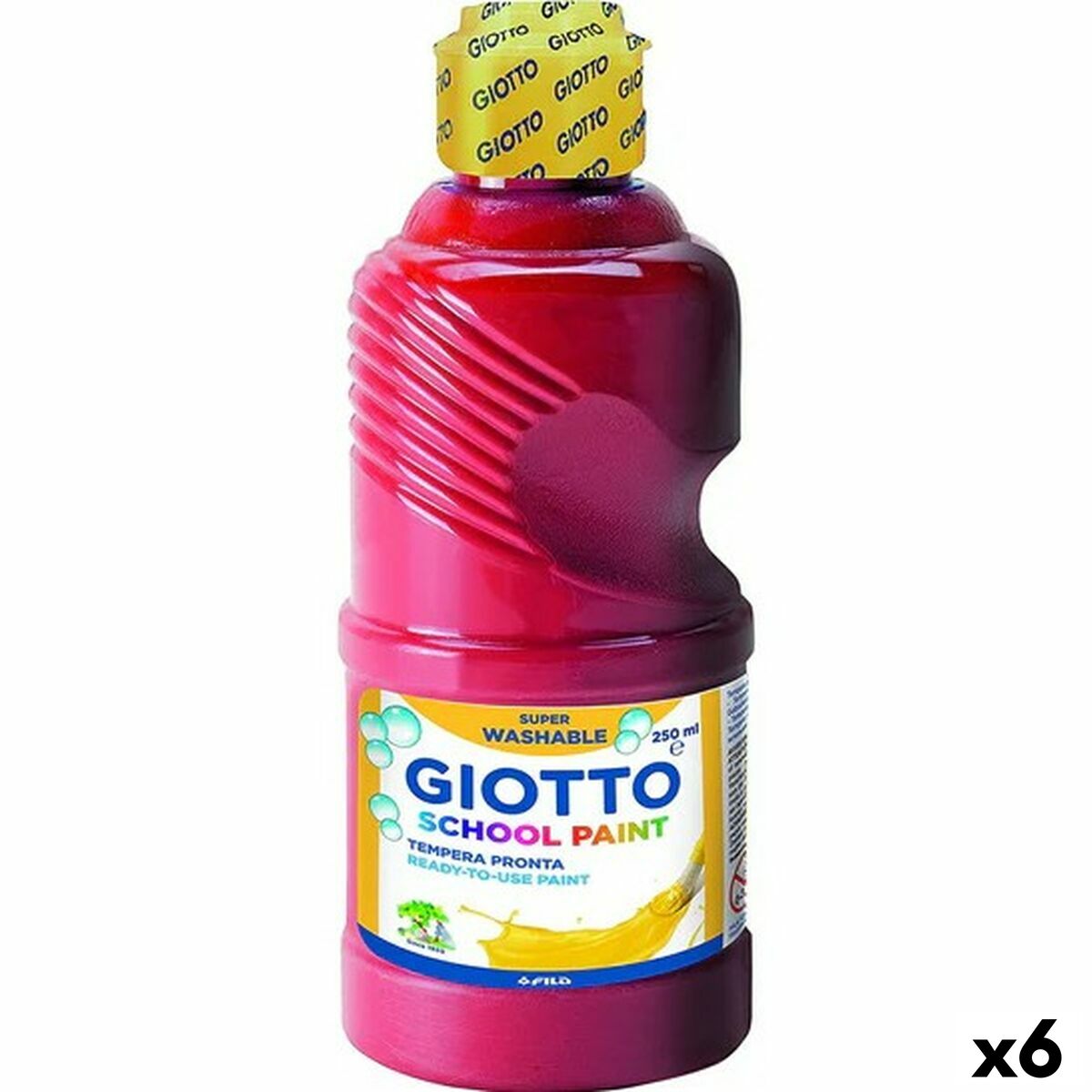 Témpera Giotto Bermellón 500 ml (6 Unidades)