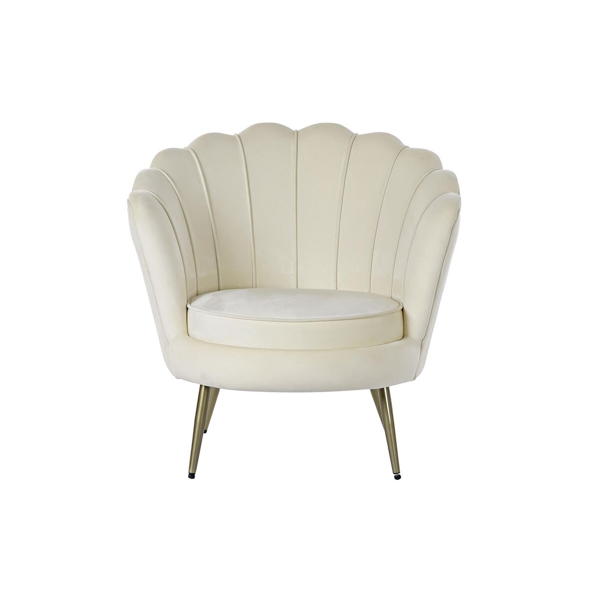 Sillón Home ESPRIT Crema 80 x 75 x 86 cm