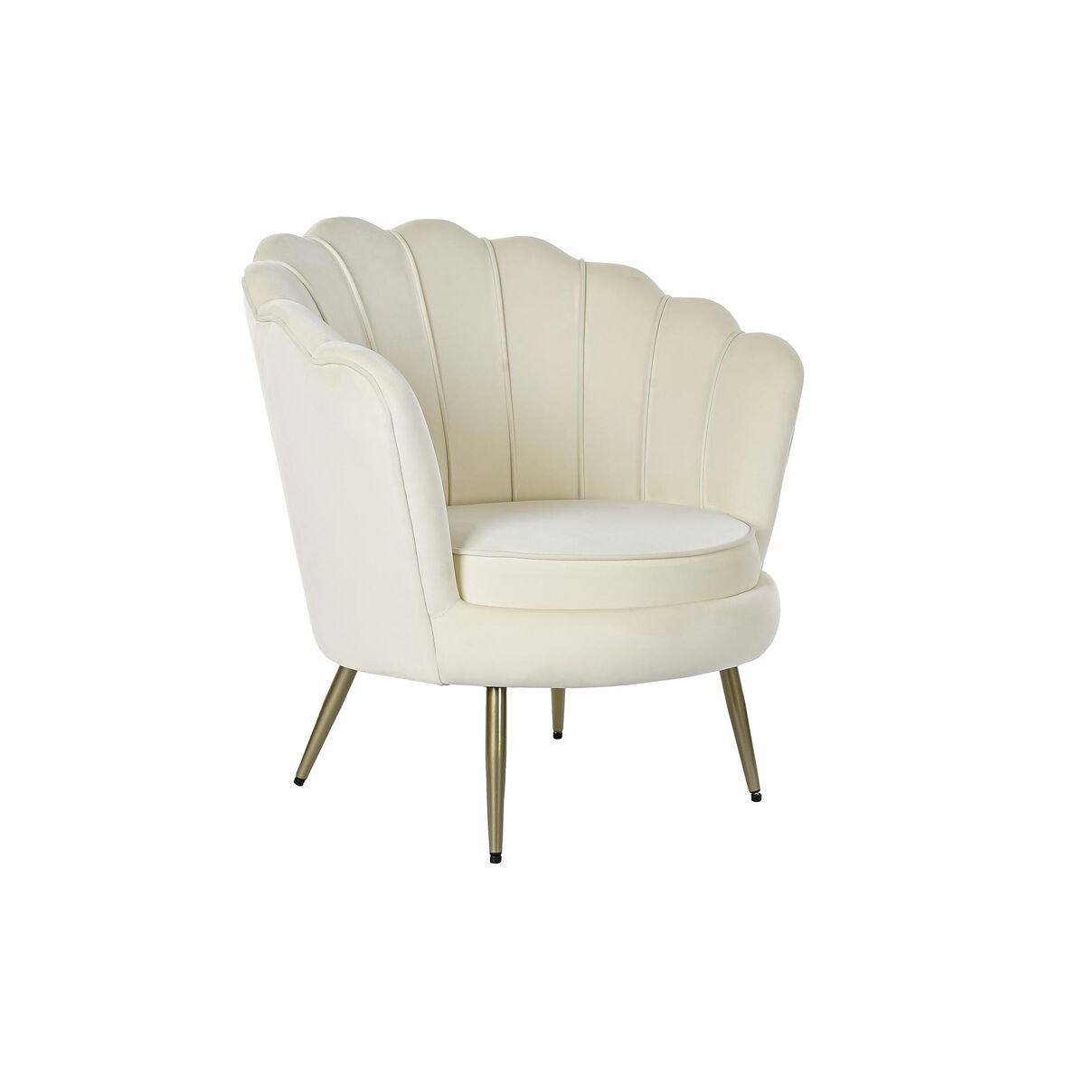 Sillón Home ESPRIT Crema 80 x 75 x 86 cm