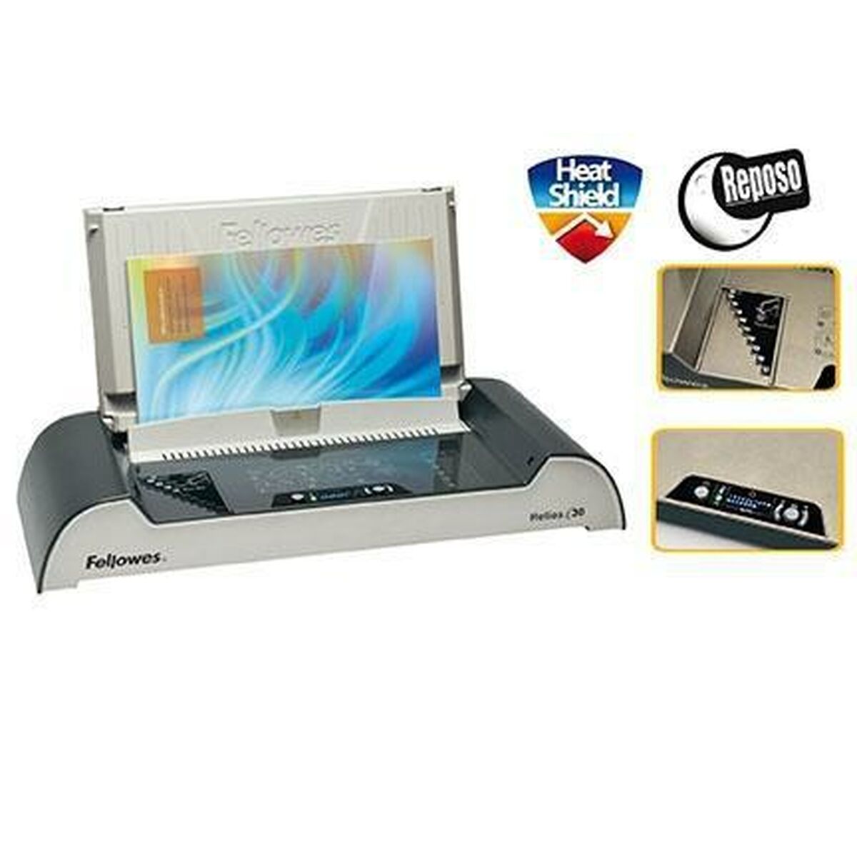 Encuadernadora Fellowes Helios 30 Grafito ABS