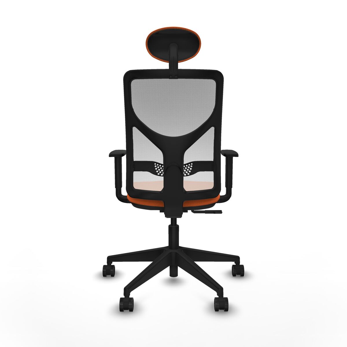 Silla de Oficina con Cabecero Motilla Piqueras y Crespo 1D066N1 Naranja