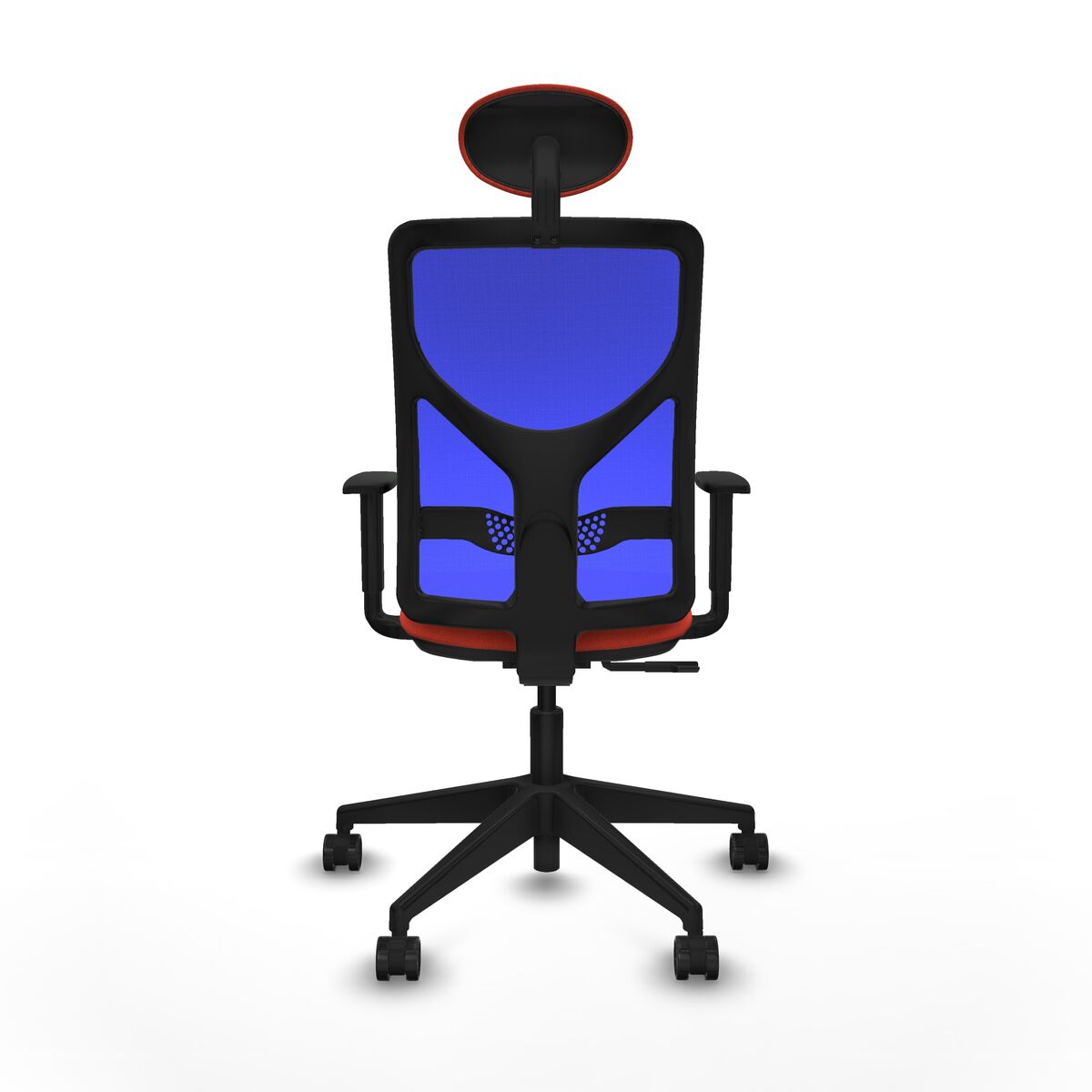 Silla de Oficina con Cabecero Motilla Piqueras y Crespo 1D066N1 Naranja Oscuro