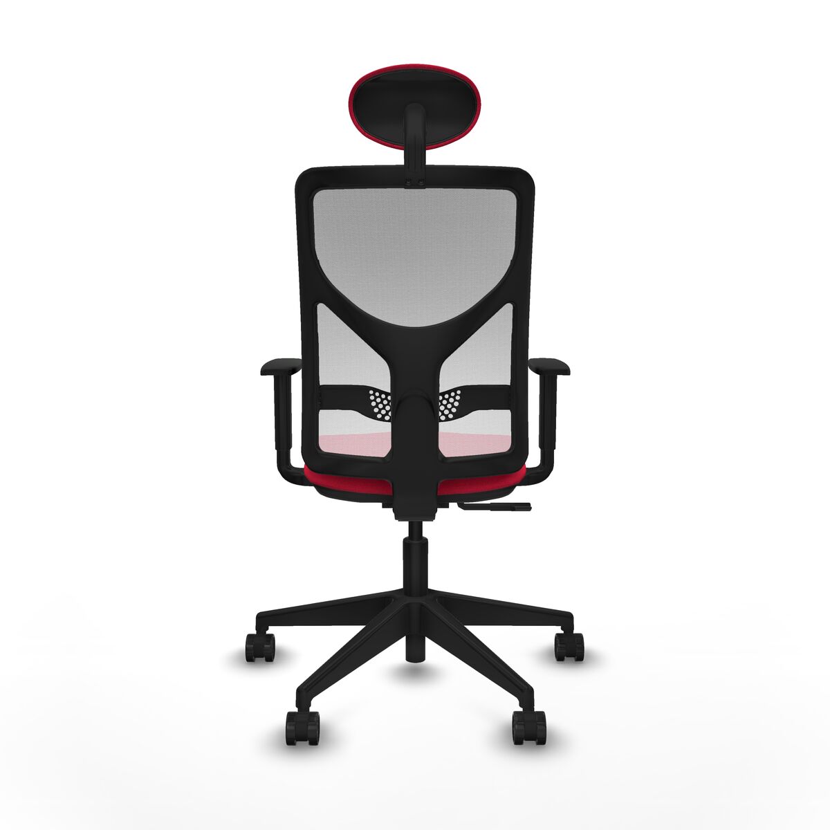 Silla de Oficina con Cabecero Motilla Piqueras y Crespo 1D066N1 Rojo