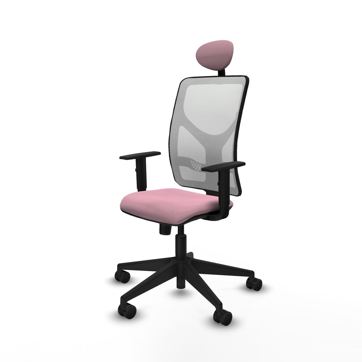 Silla de Oficina con Cabecero Motilla Piqueras y Crespo 1D066N1 Rosa