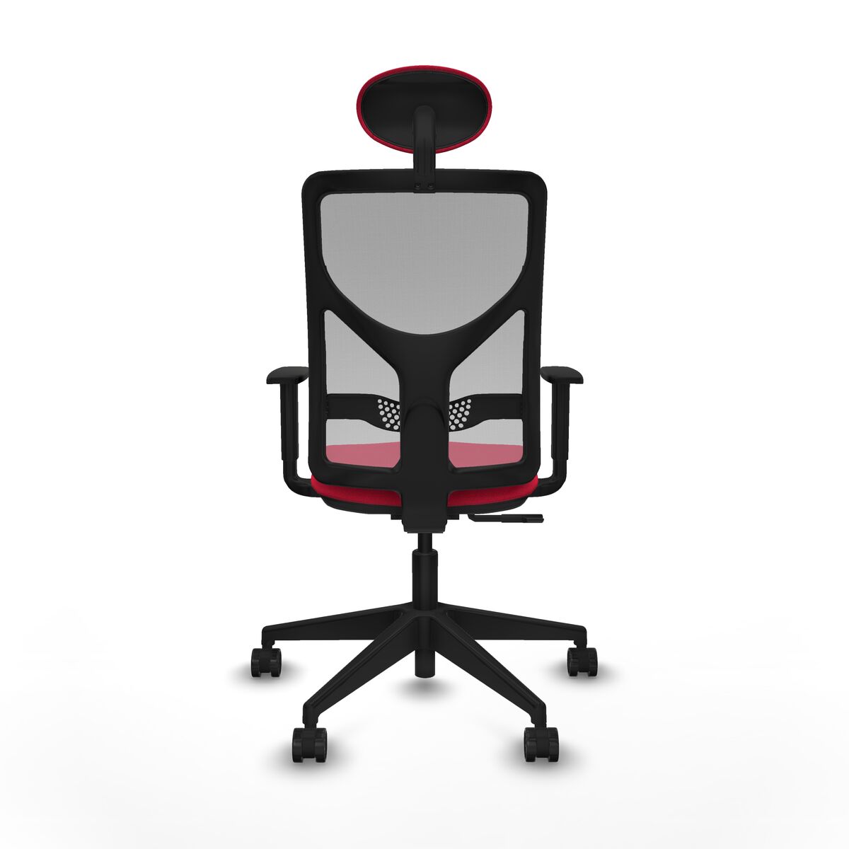 Silla de Oficina con Cabecero Motilla Piqueras y Crespo 1D066N1 Rojo