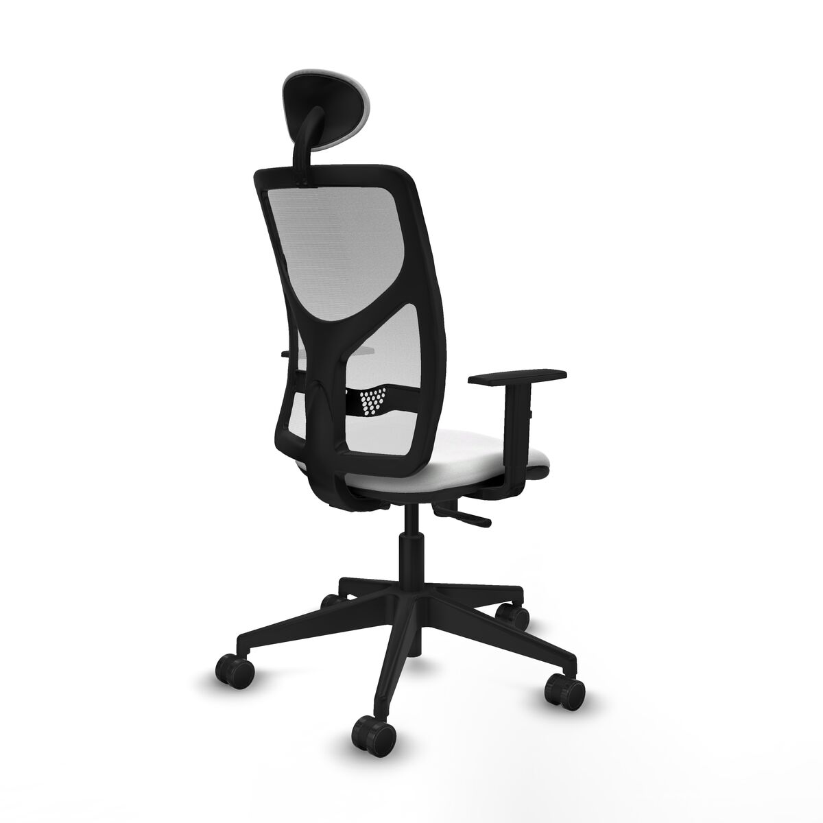 Silla de Oficina con Cabecero Motilla Piqueras y Crespo 1D066N1 Blanco