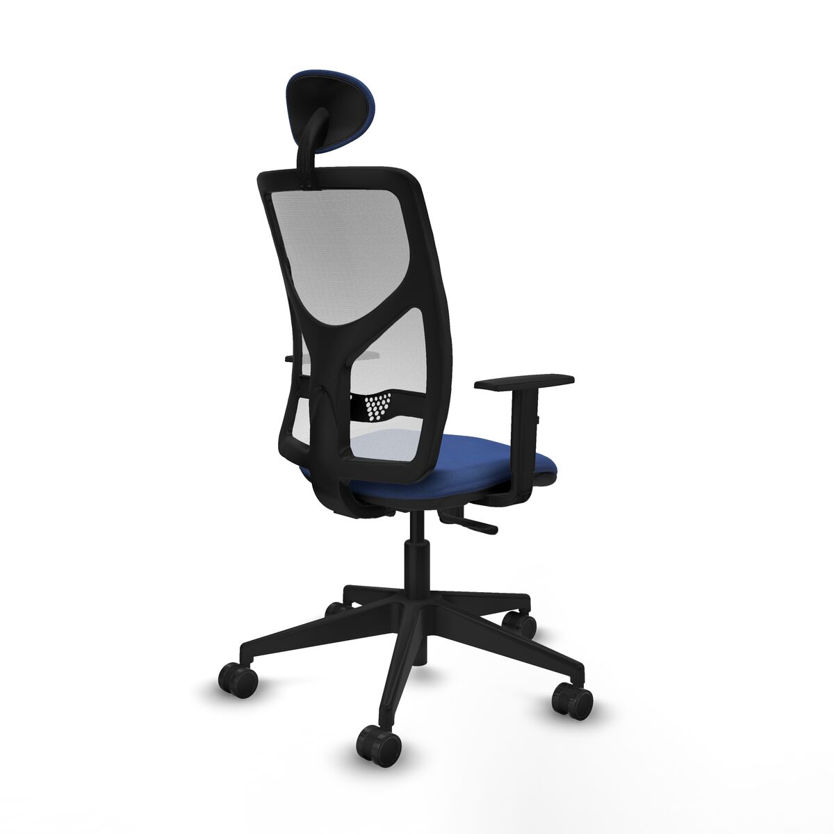 Silla de Oficina con Cabecero Motilla Piqueras y Crespo 1D066N1 Azul marino