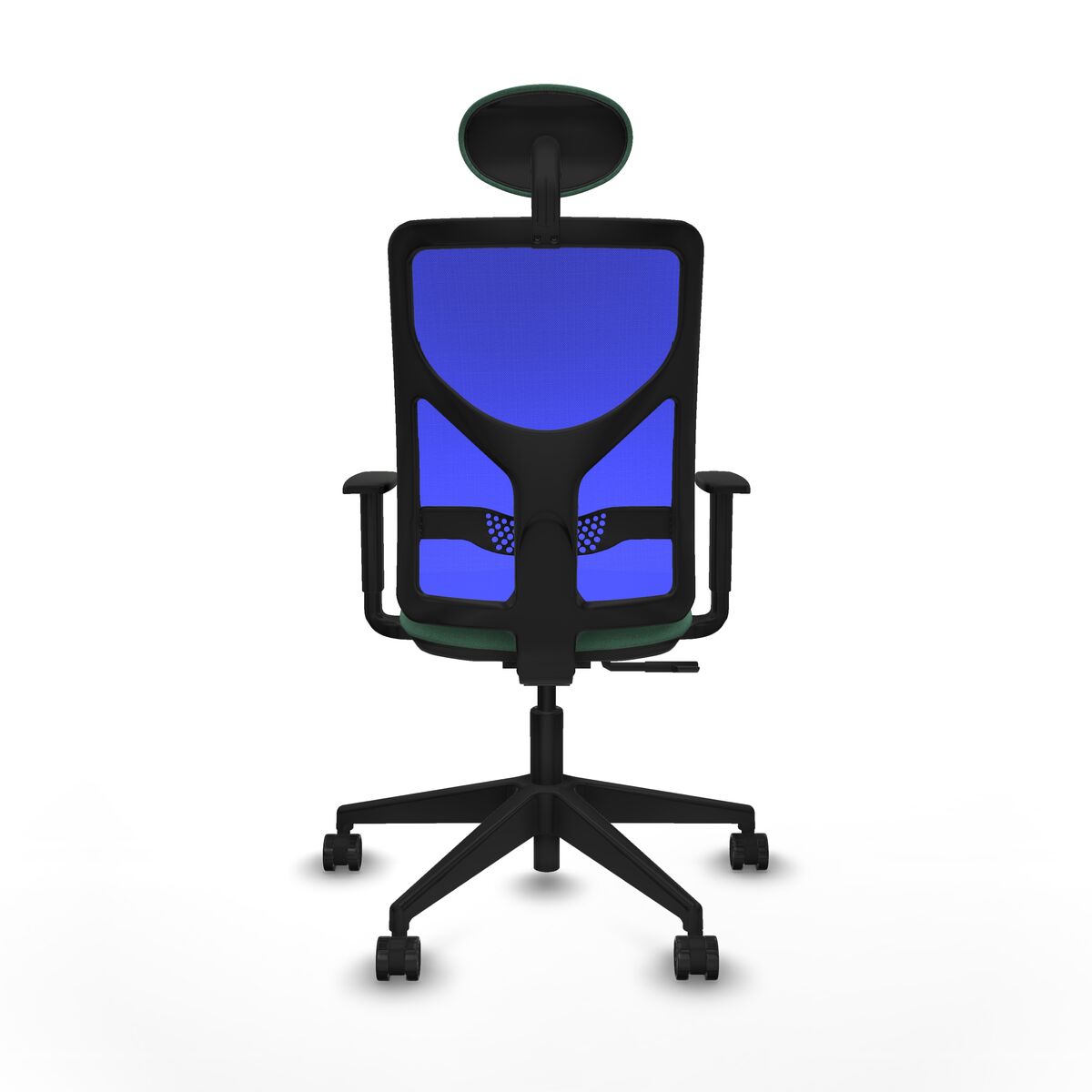 Silla de Oficina con Cabecero Motilla Piqueras y Crespo 1D066N1 Verde Esmeralda