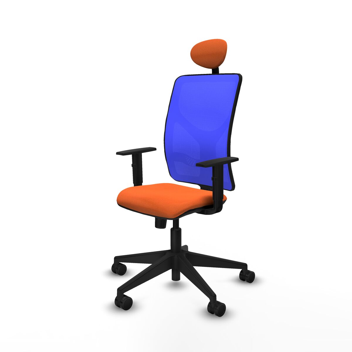 Silla de Oficina con Cabecero Motilla Piqueras y Crespo 1D066N1 Naranja