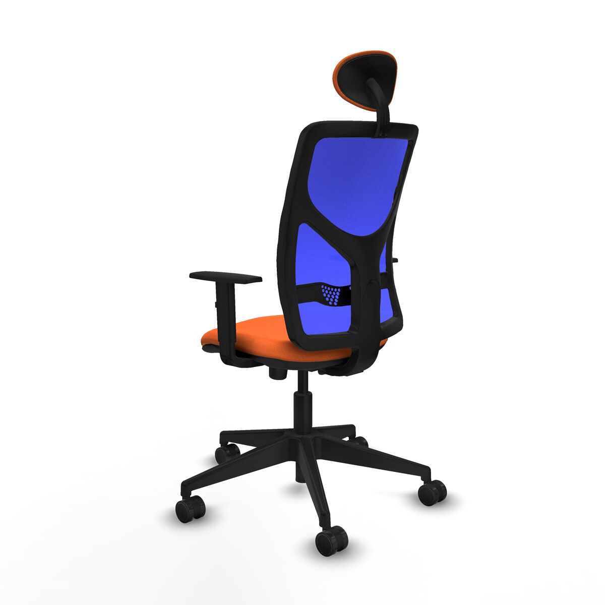 Silla de Oficina con Cabecero Motilla Piqueras y Crespo 1D066N1 Naranja