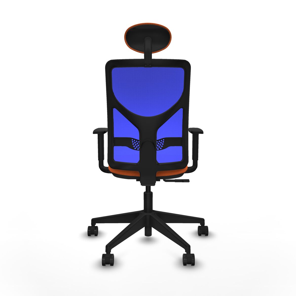 Silla de Oficina con Cabecero Motilla Piqueras y Crespo 1D066N1 Naranja