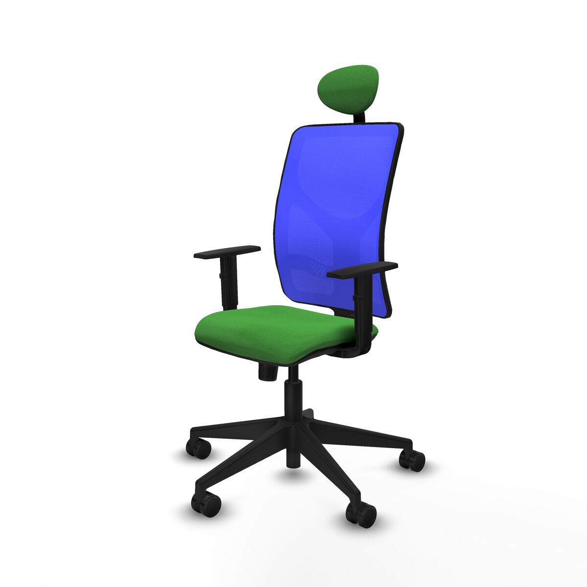 Silla de Oficina con Cabecero Motilla Piqueras y Crespo 1D066N1 Verde