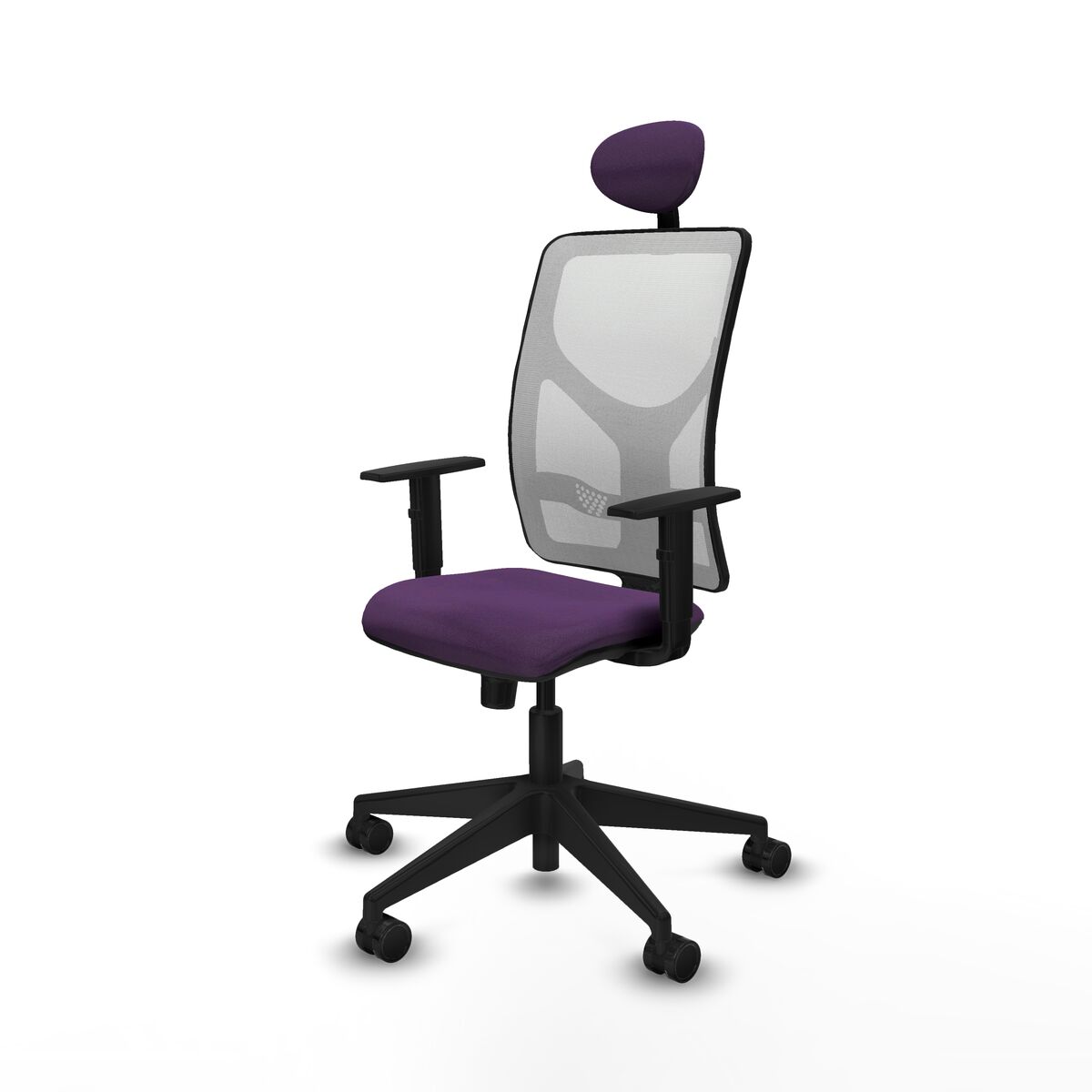 Silla de Oficina con Cabecero Motilla Piqueras y Crespo 1D066N1 Morado