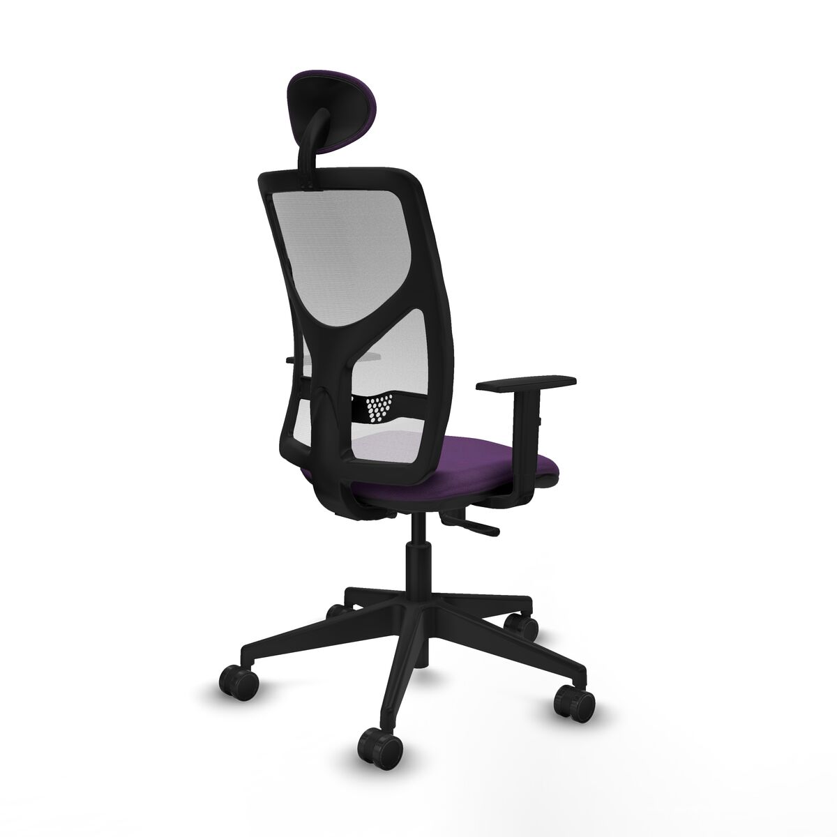 Silla de Oficina con Cabecero Motilla Piqueras y Crespo 1D066N1 Morado