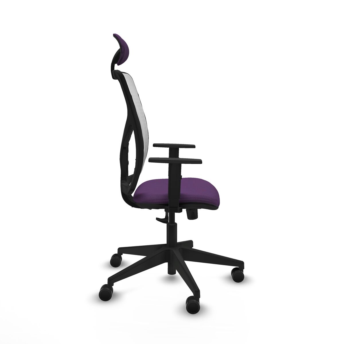 Silla de Oficina con Cabecero Motilla Piqueras y Crespo 1D066N1 Morado