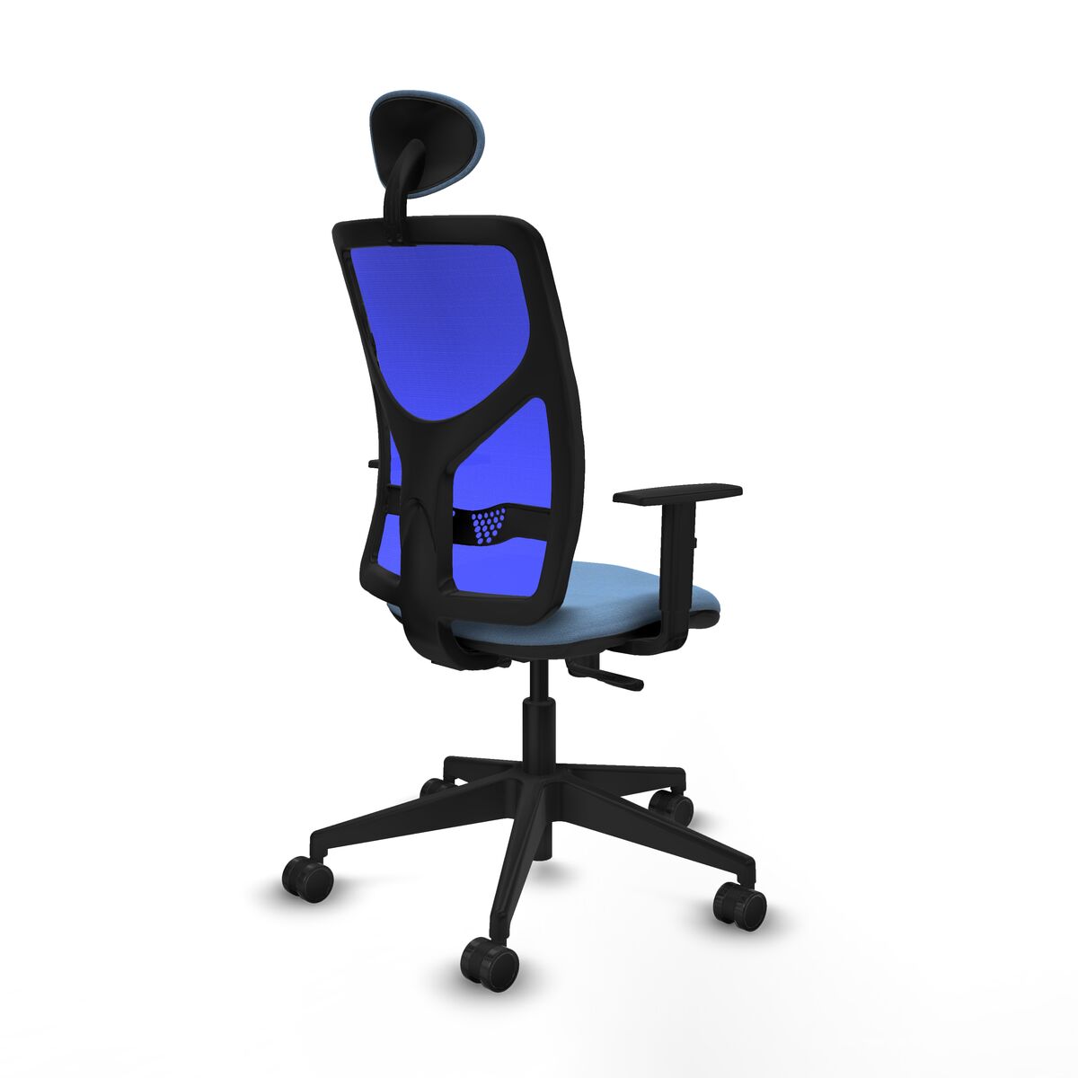 Silla de Oficina con Cabecero Motilla Piqueras y Crespo 1D066N1 Azul cielo