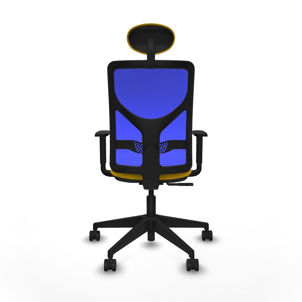 Silla de Oficina con Cabecero Motilla Piqueras y Crespo 1D066N1 Amarillo