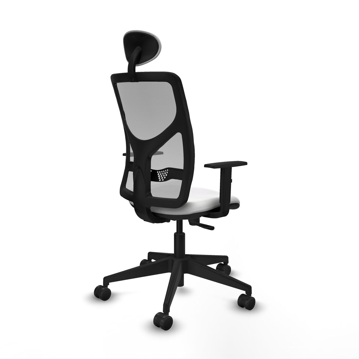 Silla de Oficina con Cabecero Motilla Piqueras y Crespo 1D066N1 Blanco