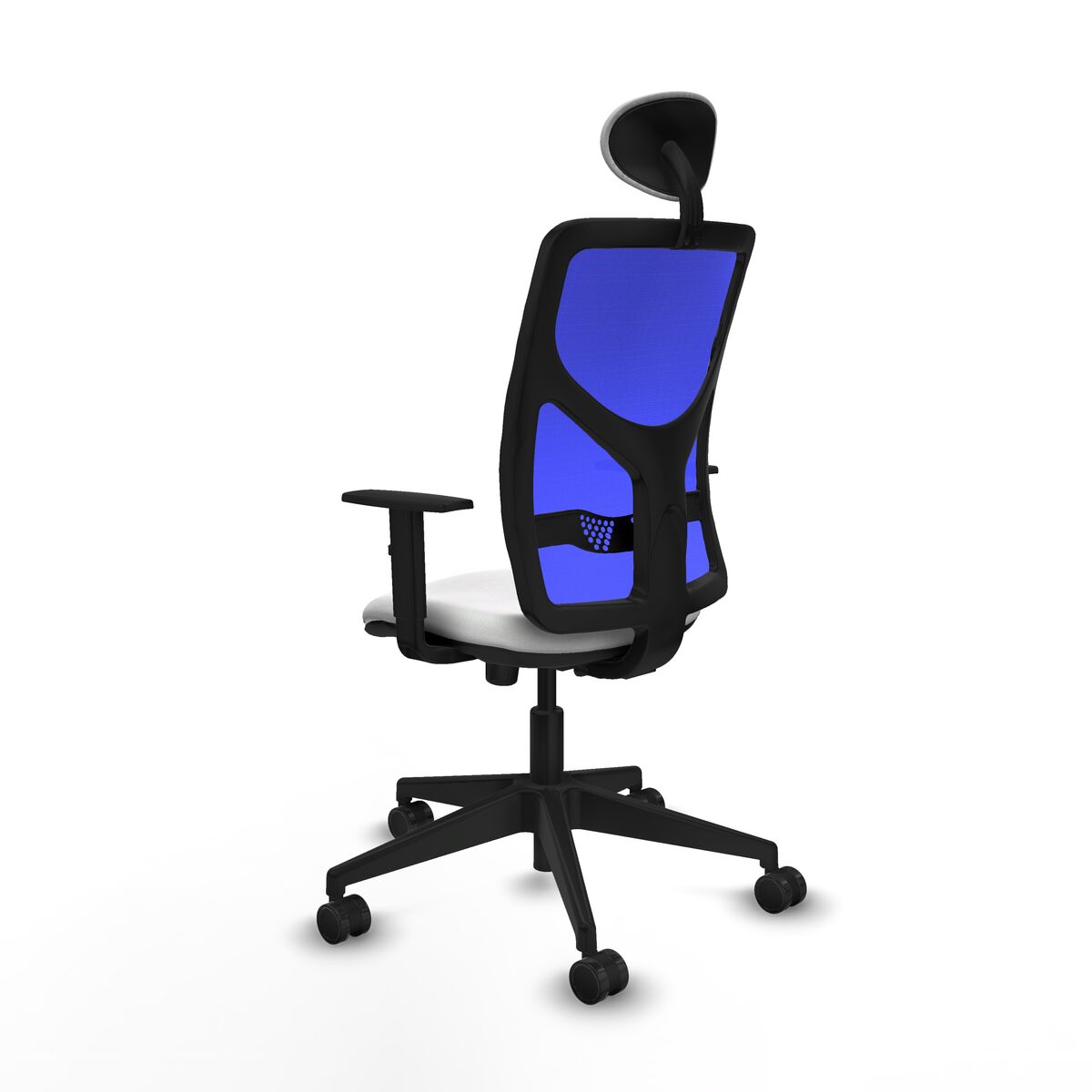 Silla de Oficina con Cabecero Motilla Piqueras y Crespo 1D066N1 Blanco