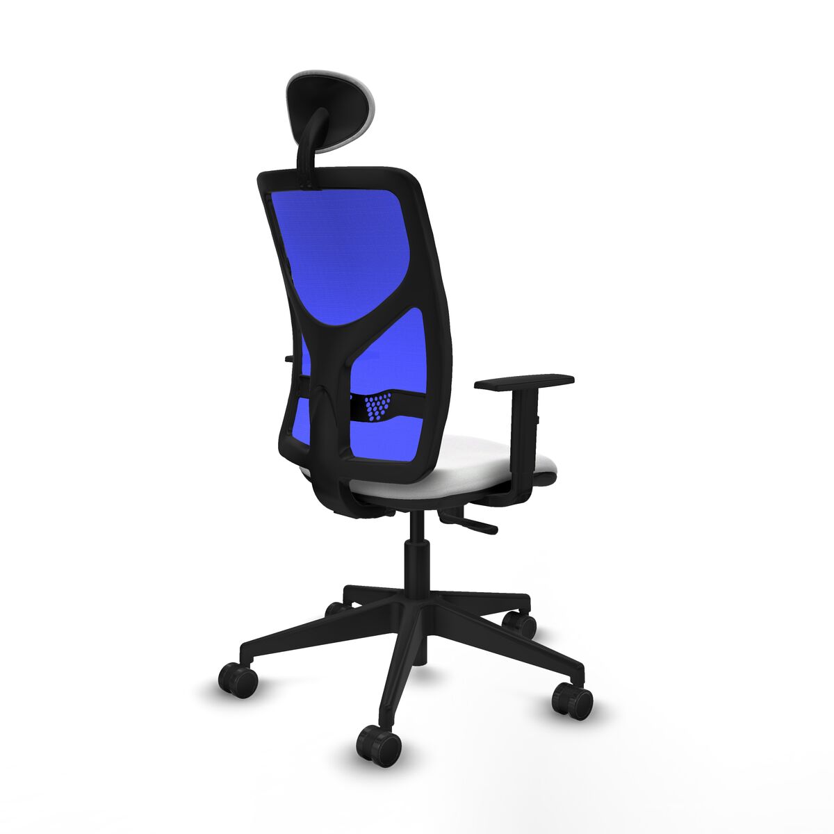 Silla de Oficina con Cabecero Motilla Piqueras y Crespo 1D066N1 Blanco