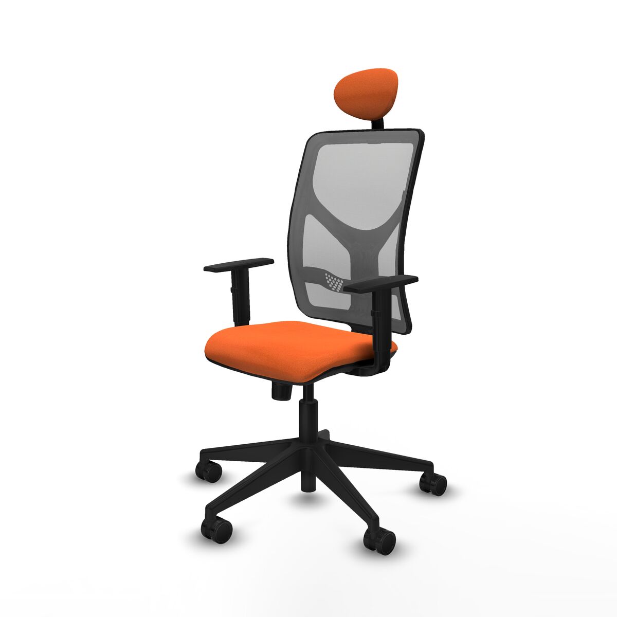 Silla de Oficina con Cabecero Motilla Piqueras y Crespo 1D066N1 Naranja