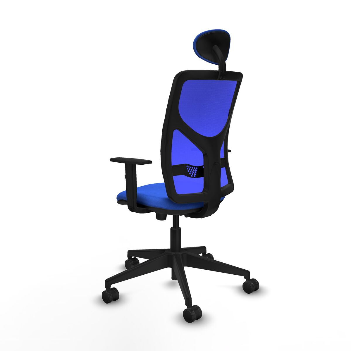 Silla de Oficina con Cabecero Motilla Piqueras y Crespo 1D066N1 Azul