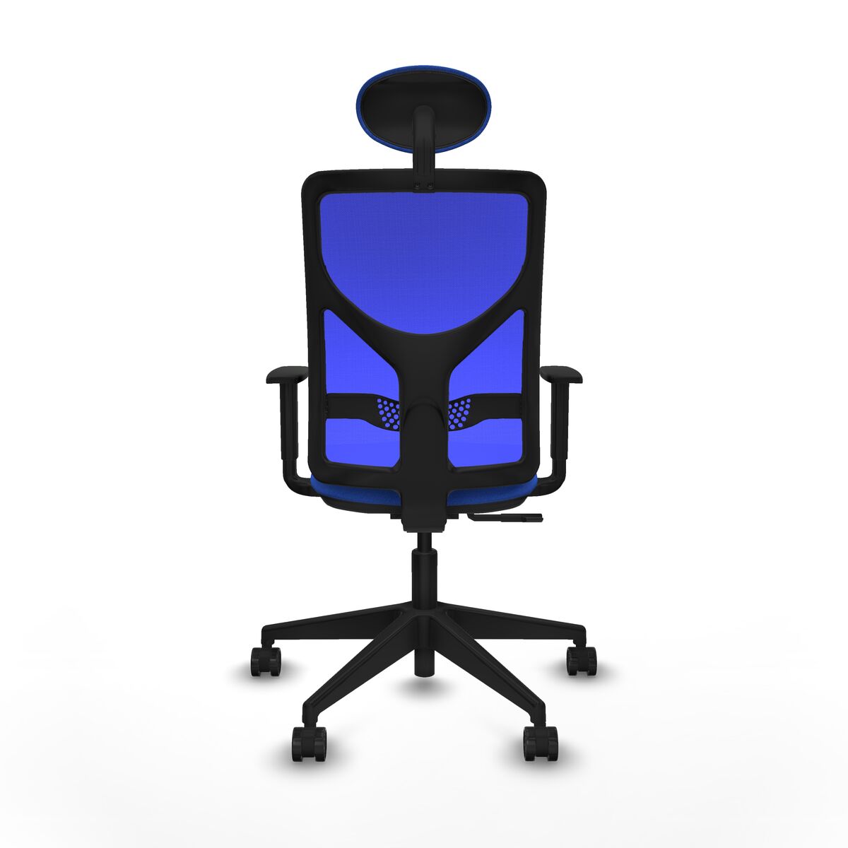 Silla de Oficina con Cabecero Motilla Piqueras y Crespo 1D066N1 Azul