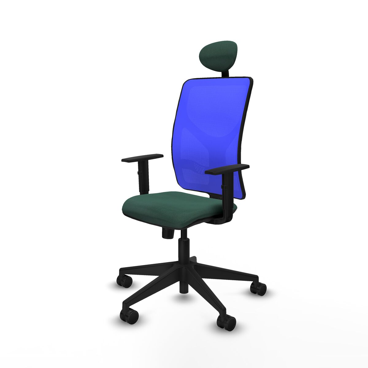 Silla de Oficina con Cabecero Motilla Piqueras y Crespo 1D066N1 Verde