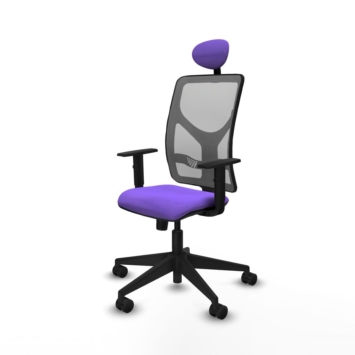 Silla de Oficina con Cabecero Motilla Piqueras y Crespo 1D066N1 Lila