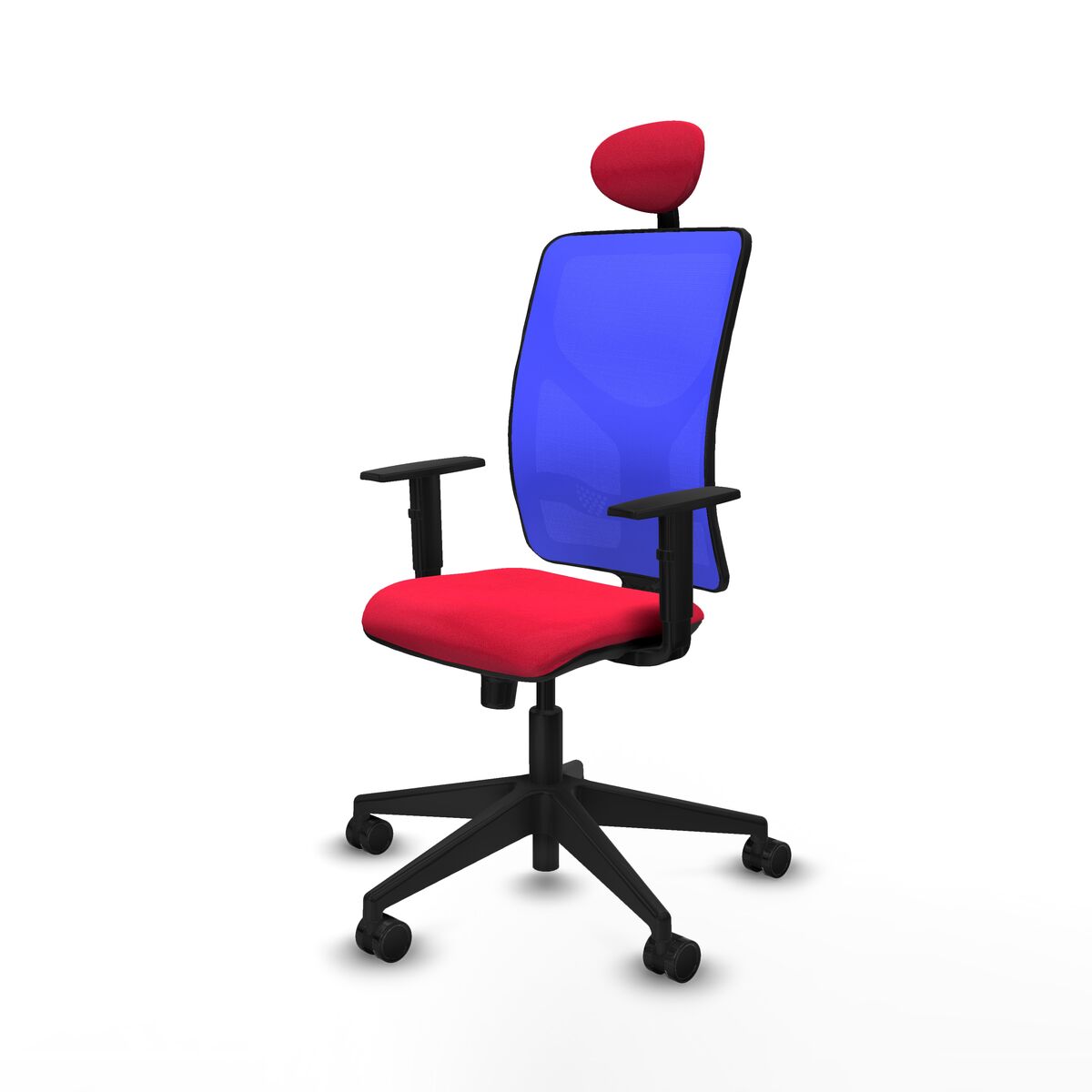 Silla de Oficina con Cabecero Motilla Piqueras y Crespo 1D066N1 Rojo