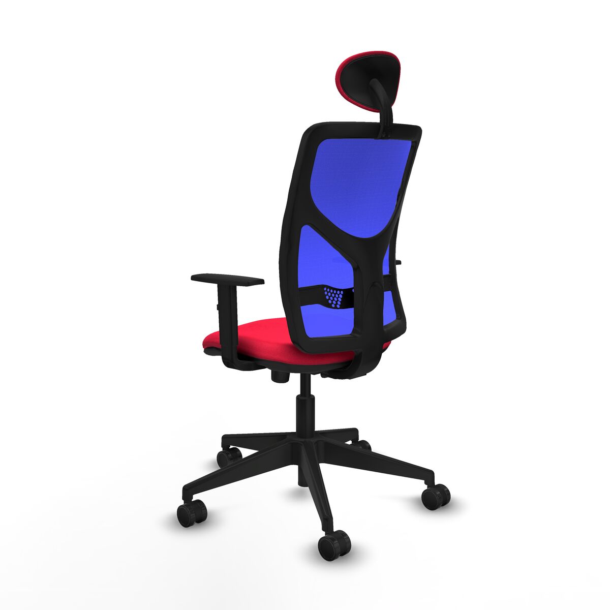 Silla de Oficina con Cabecero Motilla Piqueras y Crespo 1D066N1 Rojo