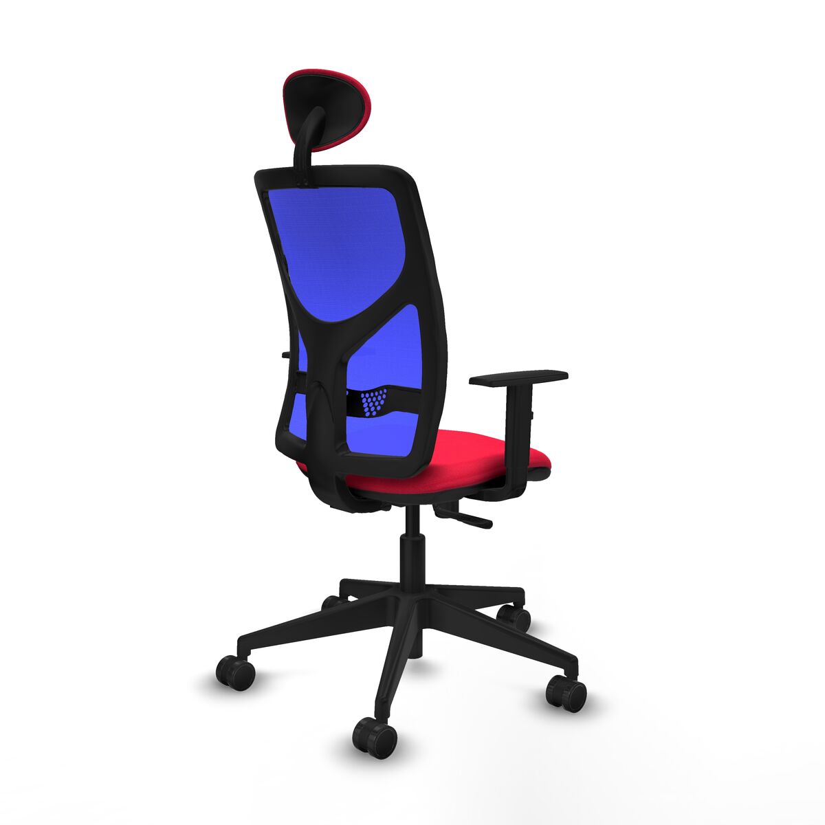 Silla de Oficina con Cabecero Motilla Piqueras y Crespo 1D066N1 Rojo