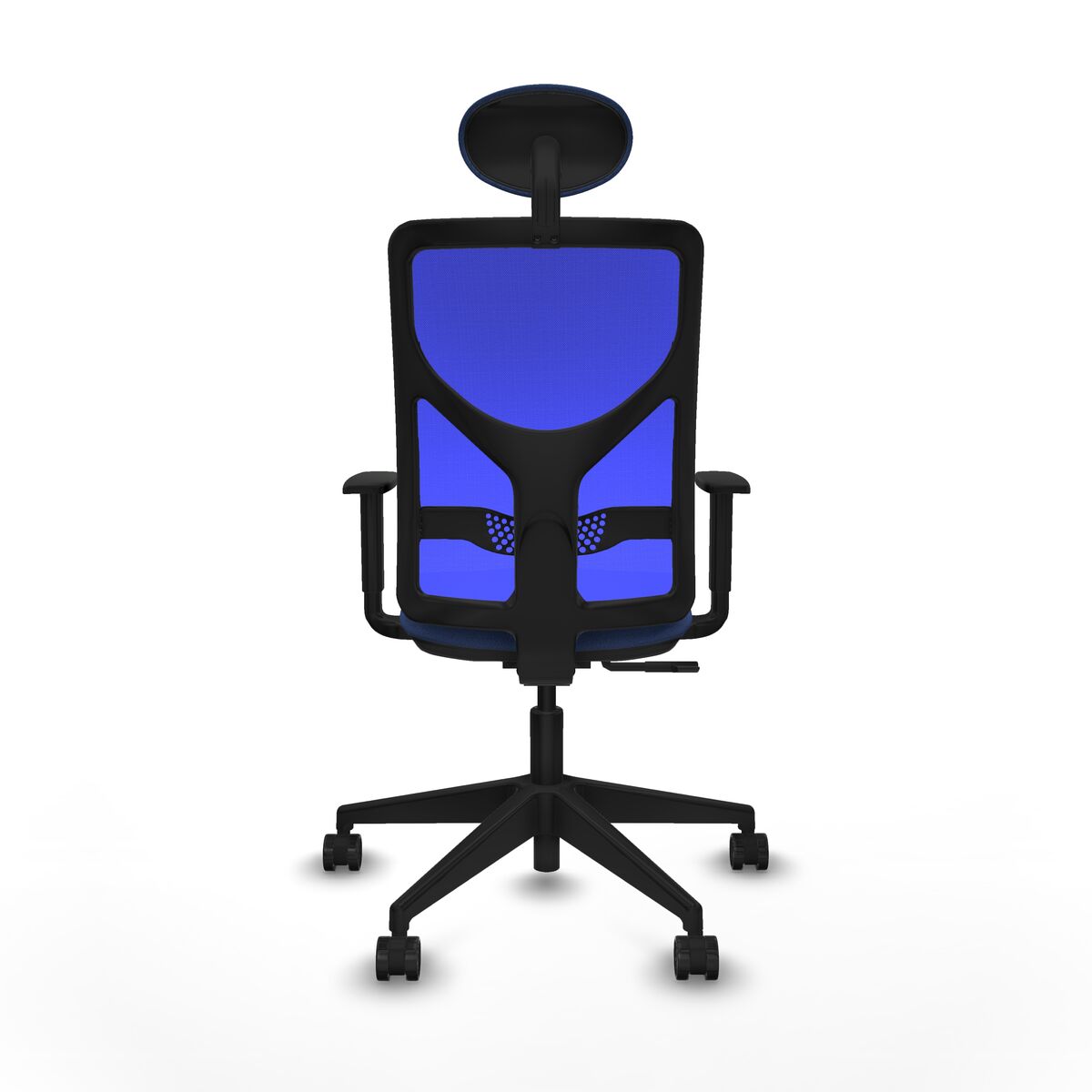 Silla de Oficina con Cabecero Motilla Piqueras y Crespo 1D066N1 Azul marino