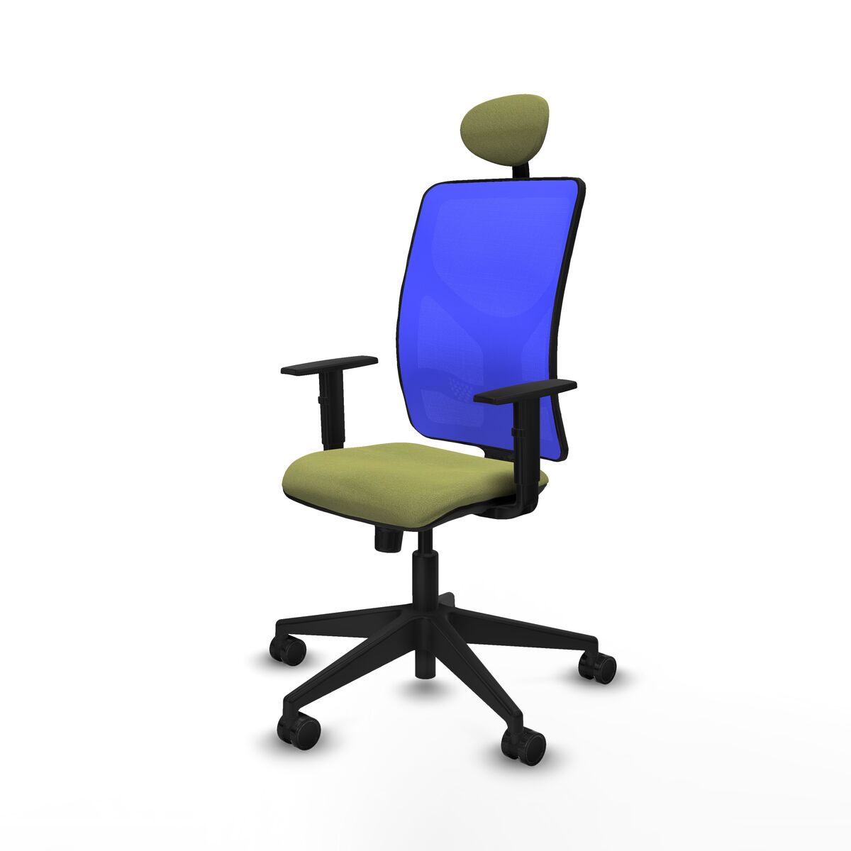 Silla de Oficina con Cabecero Motilla Piqueras y Crespo 1D066N1 Verde