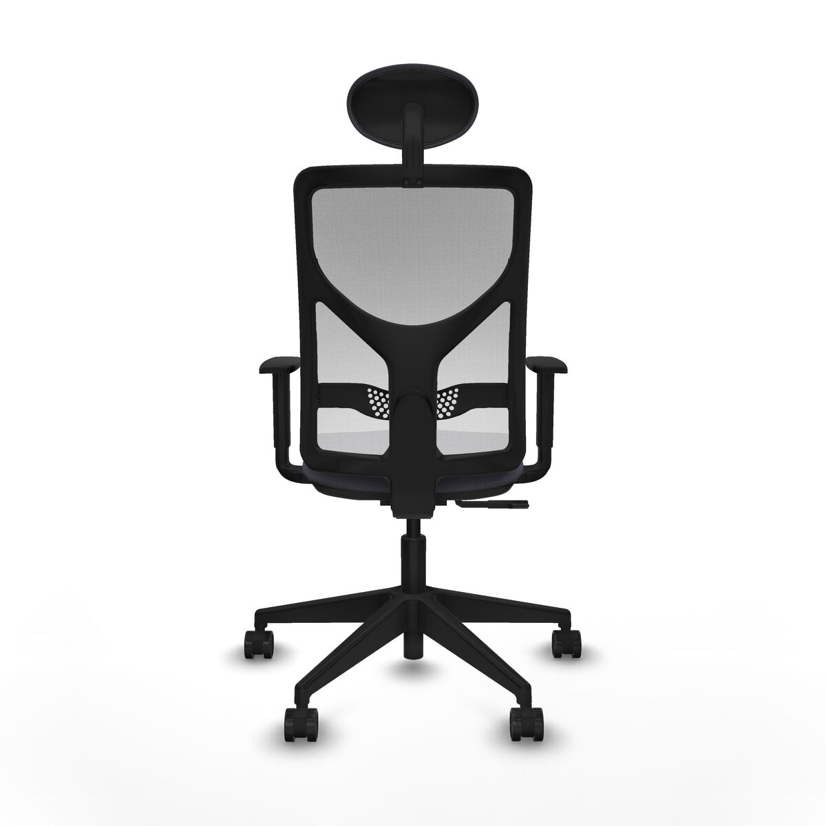 Silla de Oficina con Cabecero Motilla Piqueras y Crespo 1D066N1 Gris oscuro