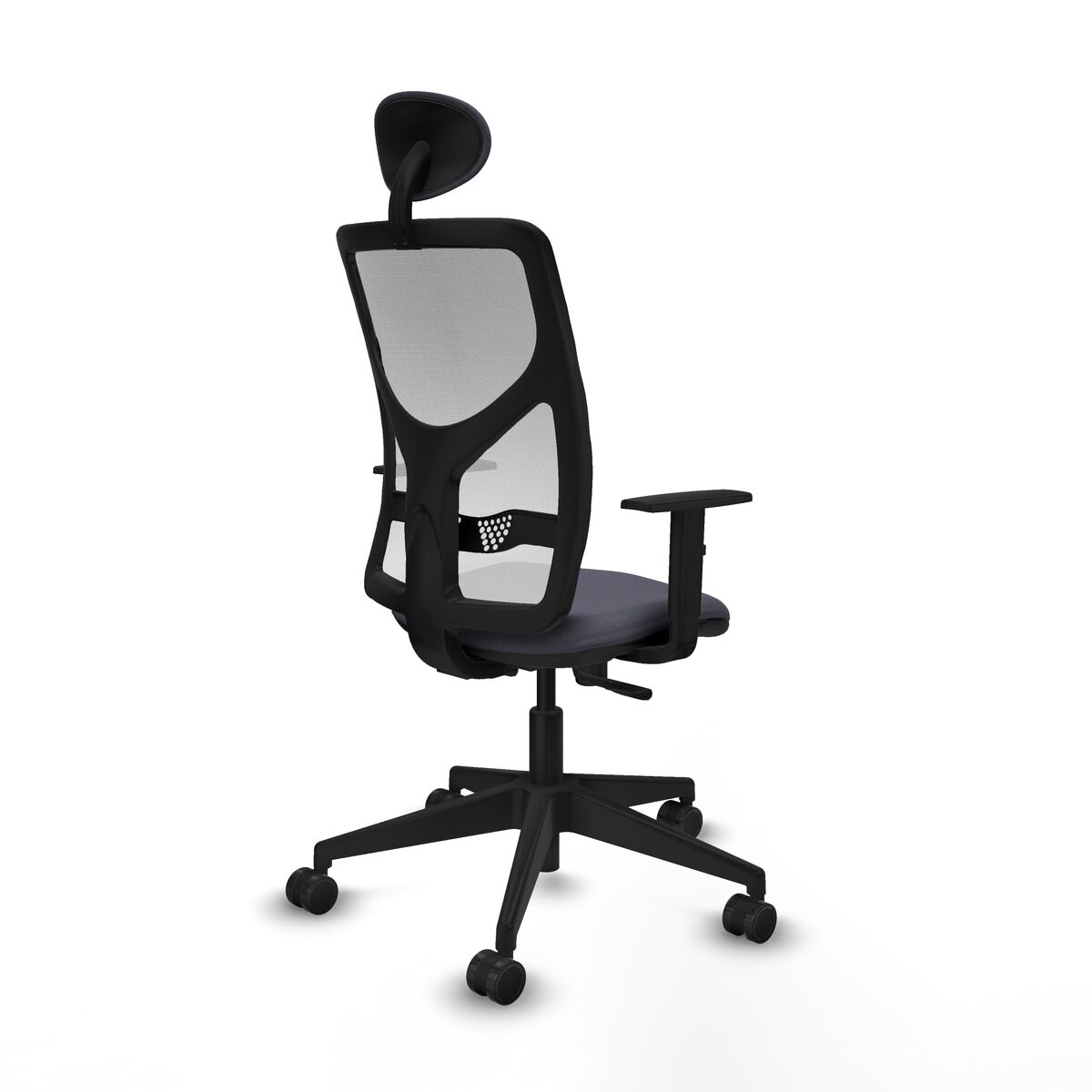 Silla de Oficina con Cabecero Motilla Piqueras y Crespo 1D066N1 Gris oscuro