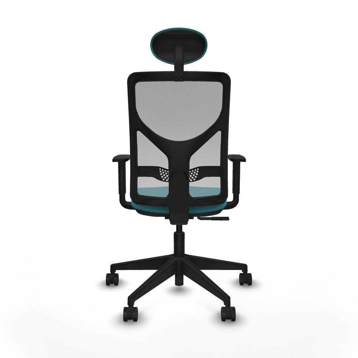 Silla de Oficina con Cabecero Motilla Piqueras y Crespo 1D066N1 Turquesa