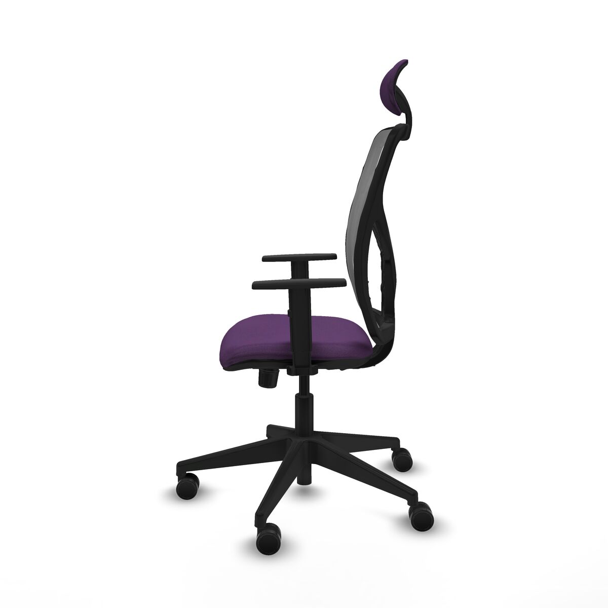 Silla de Oficina con Cabecero Motilla Piqueras y Crespo 1D066N1 Morado