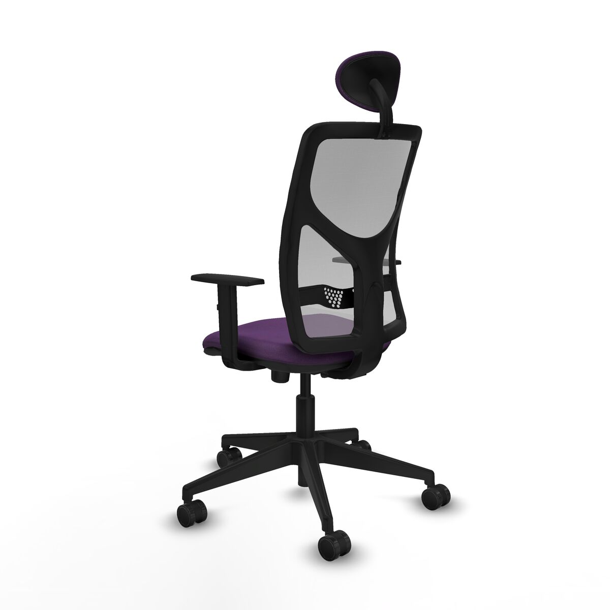 Silla de Oficina con Cabecero Motilla Piqueras y Crespo 1D066N1 Morado