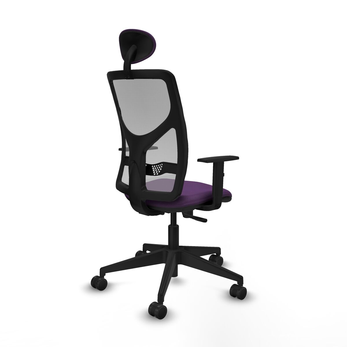 Silla de Oficina con Cabecero Motilla Piqueras y Crespo 1D066N1 Morado