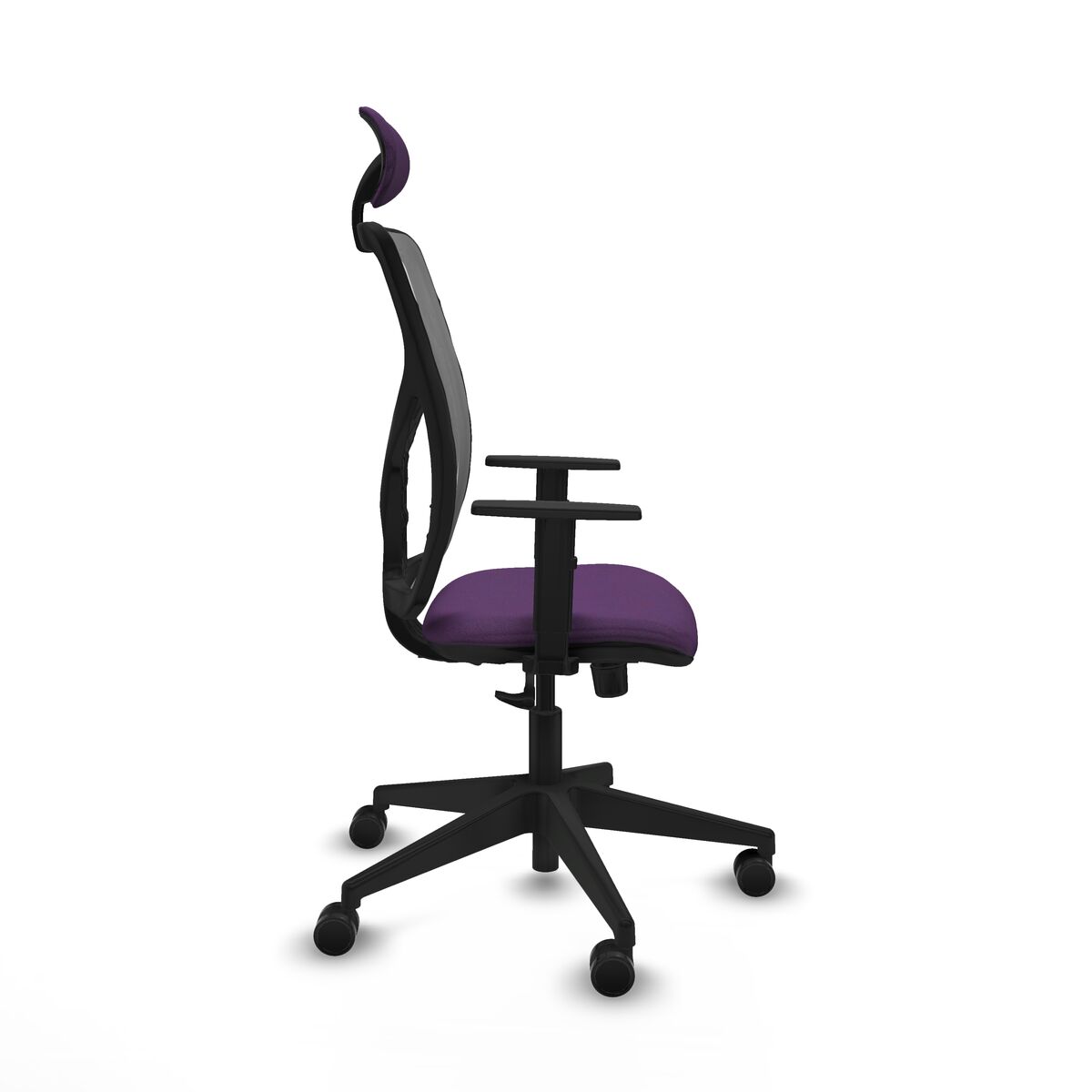 Silla de Oficina con Cabecero Motilla Piqueras y Crespo 1D066N1 Morado