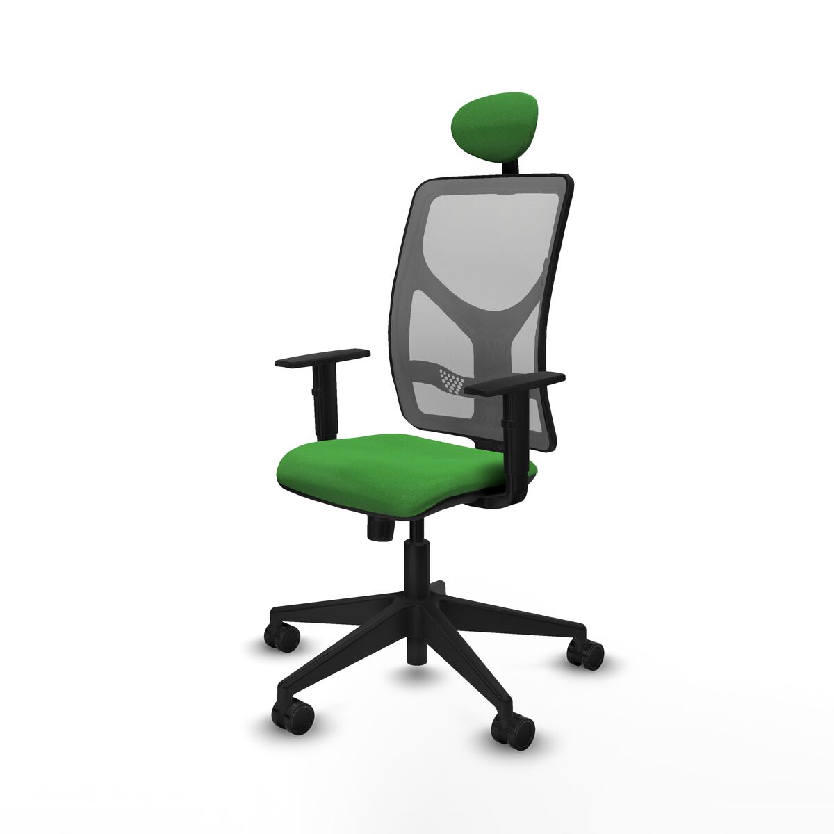 Silla de Oficina con Cabecero Motilla Piqueras y Crespo 1D066N1 Verde